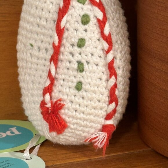 Pebble Hand Knit SNOWMAN Rattle - Picture 6 of 8